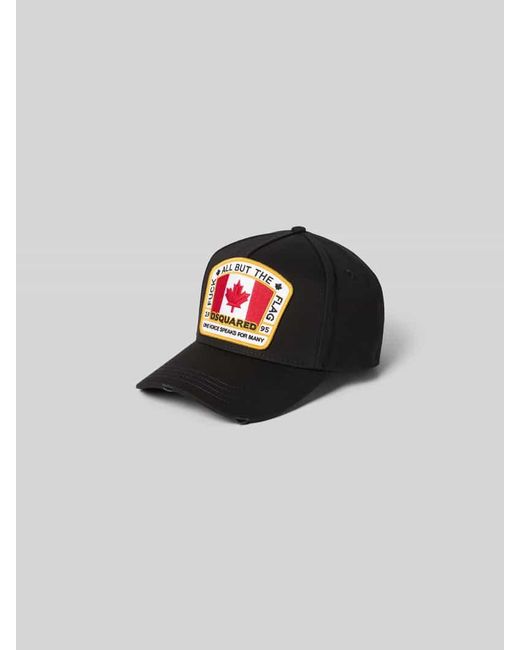 DSquared² Base Cap mit Logo-Patch in Black für Herren