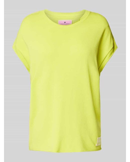 LIEBLINGSSTÜCK Yellow T-Shirt mit Label-Detail Modell 'Karista'