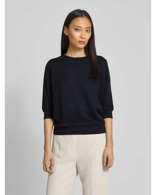 Lanius Blue Strickpullover mit 3/4-Arm