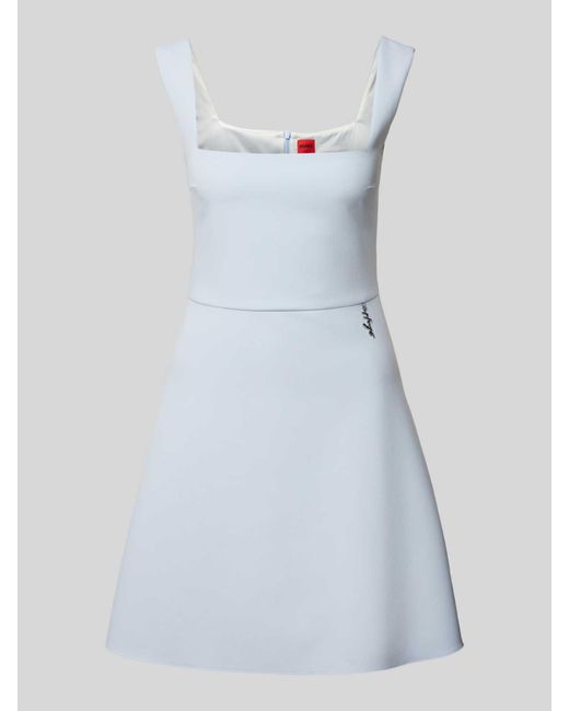 HUGO Mini-jurk Met Viscose in het White