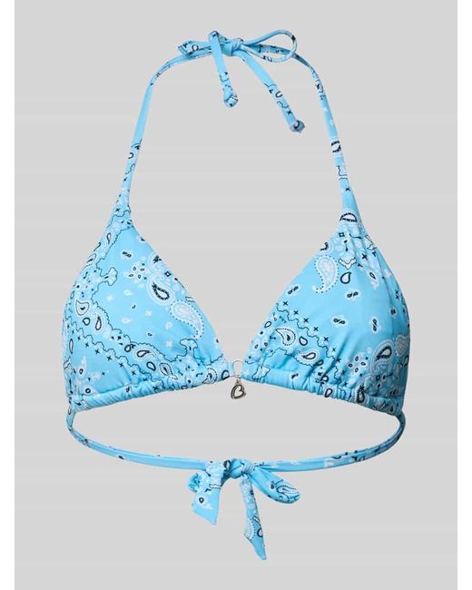 Banana Moon Blue Bikini-Oberteil in Triangel-Form Modell 'Rico'
