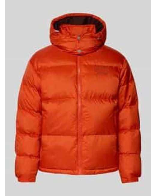 Tommy Hilfiger Regular Fit Gewatteerd Jack Met Vulling Van Dons En Veren, Model 'Alaska' in het Orange voor heren