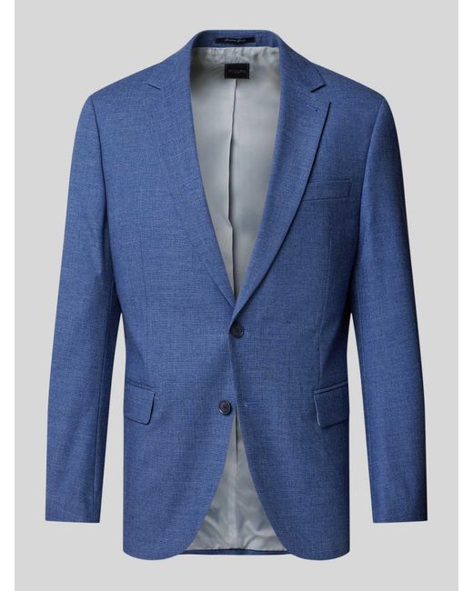 Christian Berg Men 2-knoops Colbert Met Reverskraag in het Blue voor heren