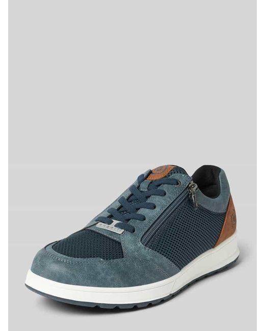 Bugatti Sneaker mit Schnürverschluss in Blue für Herren