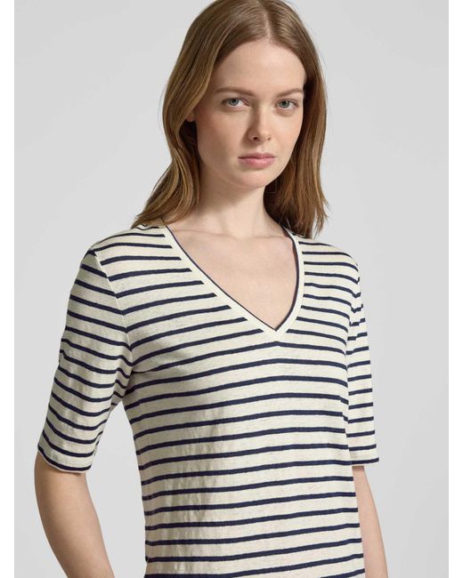 Weekend by Maxmara T-Shirt Met V-Hals, Model 'Opzione' in het Gray