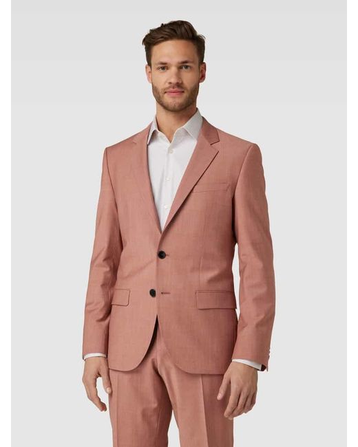 HUGO Anzug in Melange-Optik Modell 'Henry/Getlin' in Pink für Herren