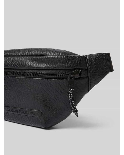 ARMANI EXCHANGE Bauchtasche in Leder-Optik Modell 'VENICE' in Gray für Herren