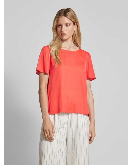 Comma, Pink Blusenshirt mit Seitenschlitzen