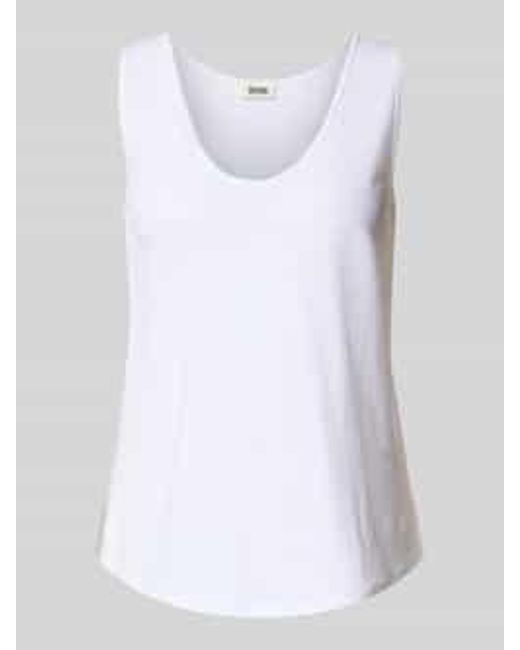 Drykorn Top Met Bandjes En Ronde Hals, Model 'Saimi' in het White