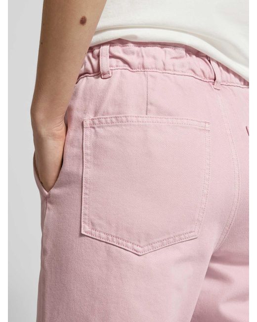 Jake*s Straight Fit Jeans mit Knopfverschluss in Pink für Herren
