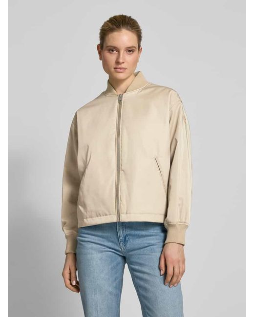 Tommy Hilfiger Natural Bomberjacke mit Paspeltaschen