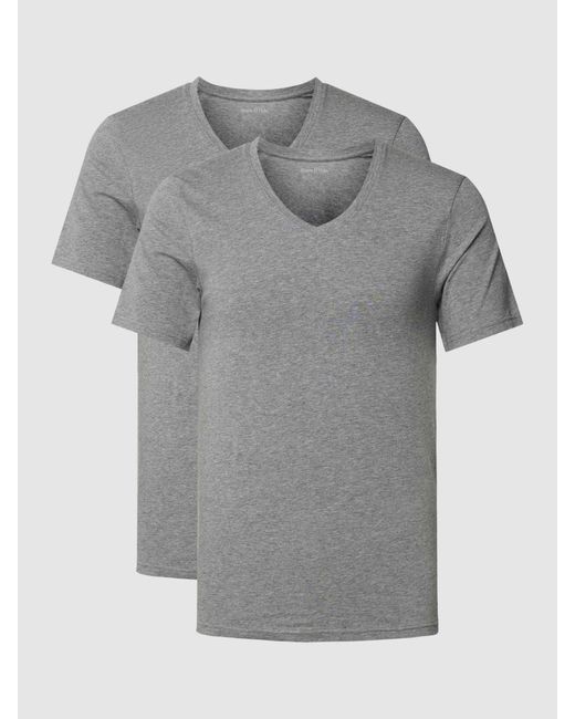 Marc O' Polo T-Shirt im 2er-Pack Modell 'ESSENTIALS' in Gray für Herren