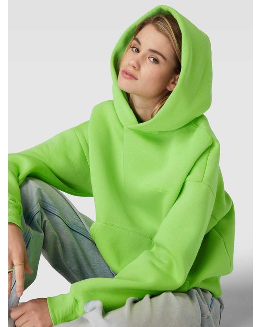 Review Green Basic oversized Hoodie