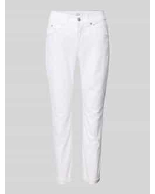 M·a·c Jeans Met Verkorte Pasvorm in het White