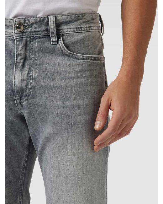 Joop! Modern Fit Jeans mit Eingrifftaschen Modell 'Fortress' in Gray für Herren