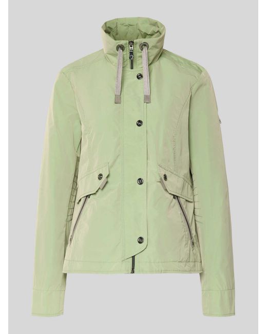GIL BRET Regular Fit Jas Met Logo-Patch in het Green