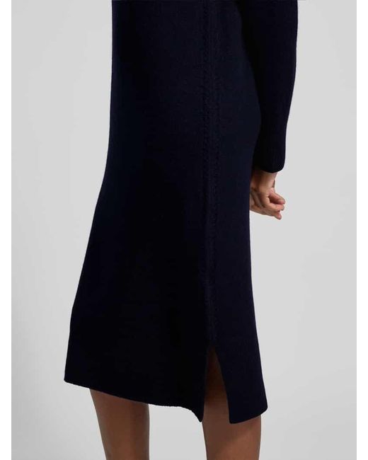 Gant Blue Strickkleid mit Kaschmir-Anteil und Rollkragen