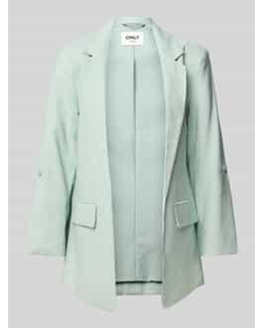 ONLY Loose Fit Blazer Met Oprolbare Mouwen in het Green