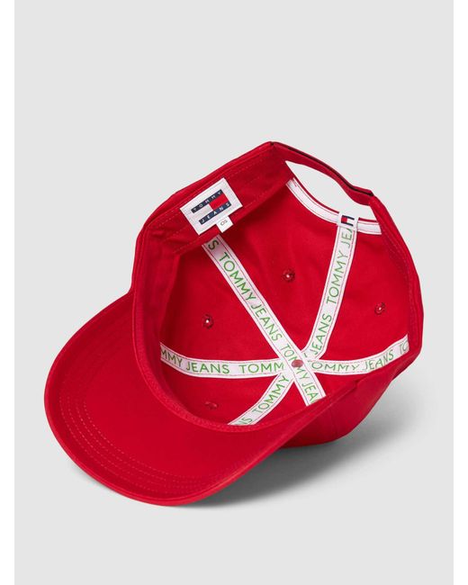 Tommy Hilfiger Cap mit Label-Stitching in Red für Herren
