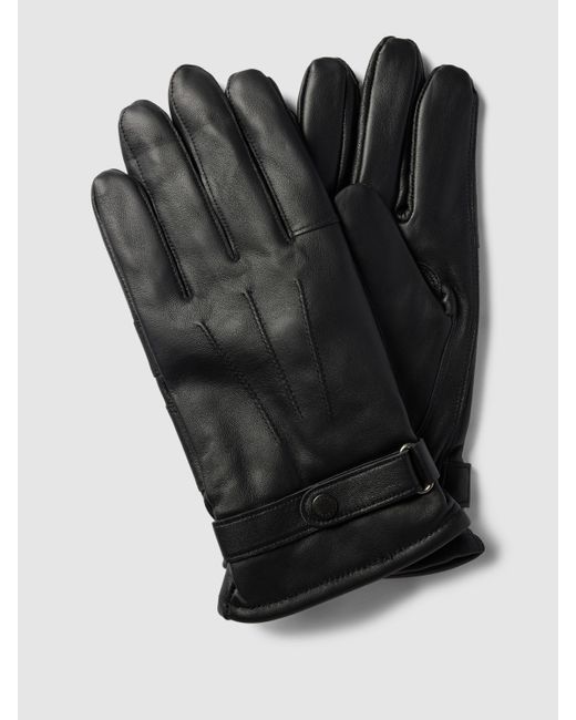Barbour Leren Handschoenen Met Verstelbaar Trensje, Model 'burnished' in  het Zwart voor heren | Lyst NL