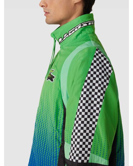 Lacoste Jacke mit Muster-Mix in Green für Herren