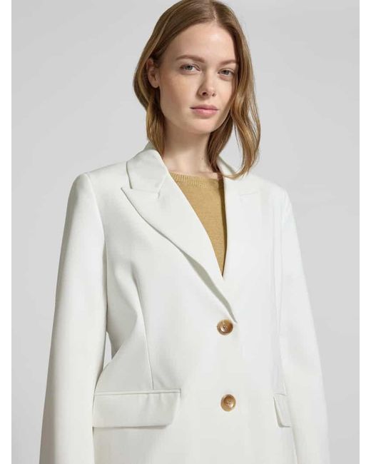 B.Young White Blazer Mit Reverskragen Modell 'Deceri'