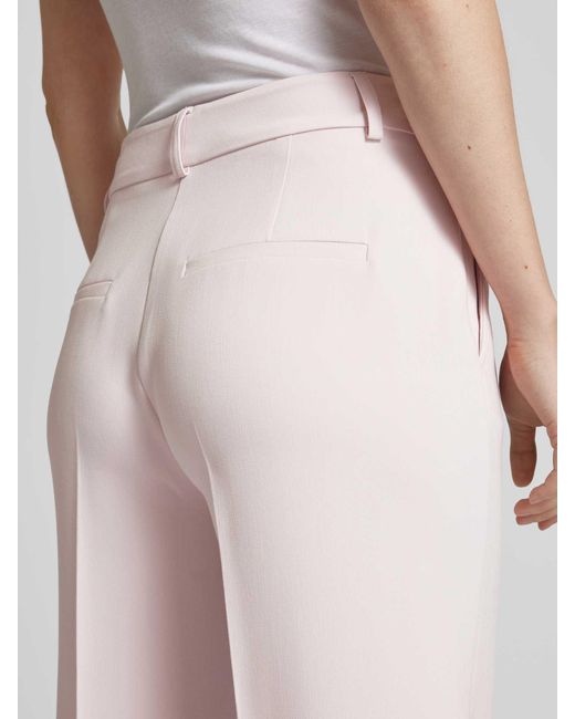 SELECTED Pink Wide Leg Stoffhose mit Bügelfalten Modell 'RITA'