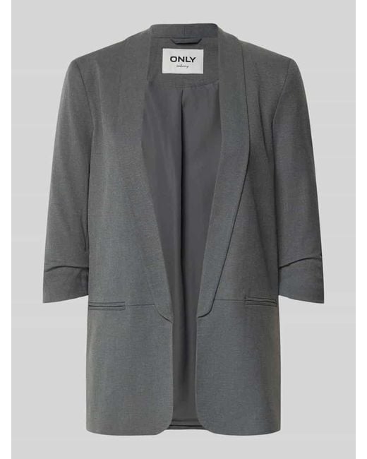 ONLY Gray Regular Fit Longblazer mit 3/4-Arm Modell 'ELLY'