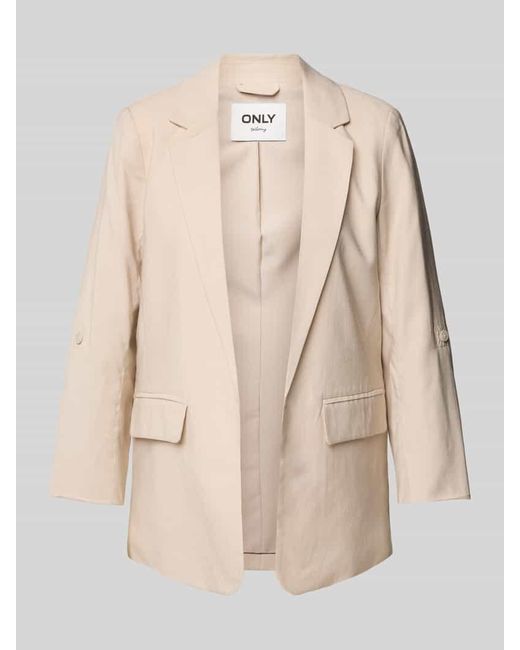 ONLY Natural Loose Fit Blazer mit Turn-up-Option Modell 'LARIS'