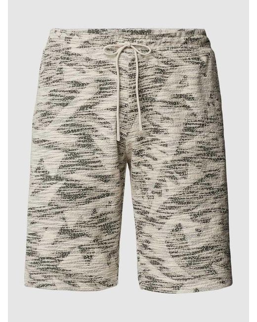 Antony Morato Regular Fit Shorts mit Strukturmuster in Gray für Herren