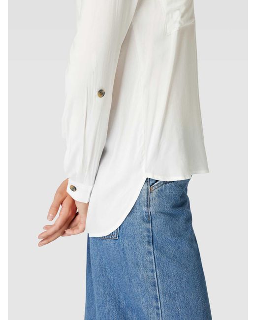ONLY Blouse Van Viscose Met Verlengd Rugpand, Model 'Yasmin' in het White