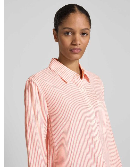 Vila Regular Fit Overhemdblouse Met Borstzak in het Pink