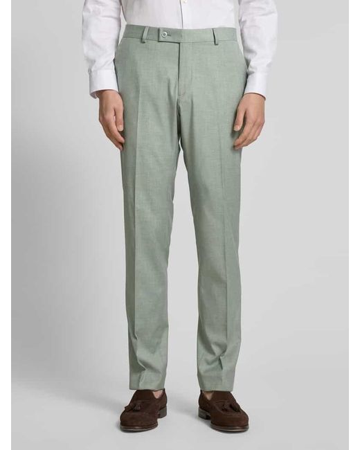 Hechter Paris Regular Fit Anzughose mit Paspeltaschen Modell 'X-Tension' in Green für Herren
