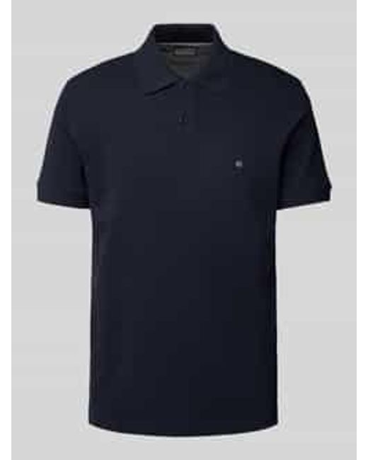 Christian Berg Men Poloshirt Met Logostitching in het Blue voor heren