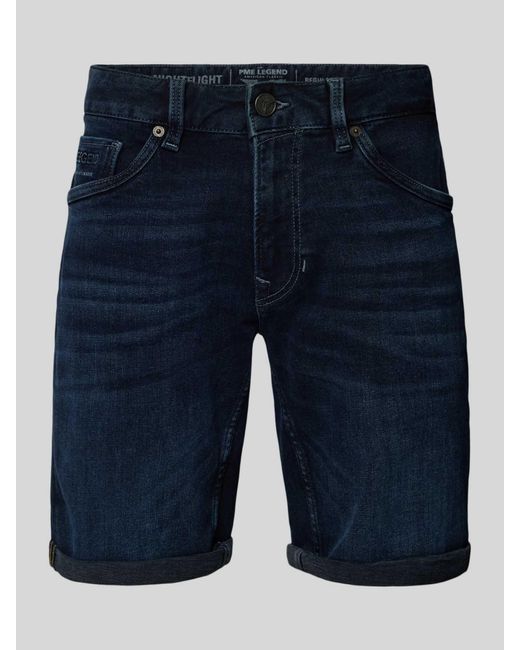 PME LEGEND Korte Regular Fit Jeans in het Blue voor heren
