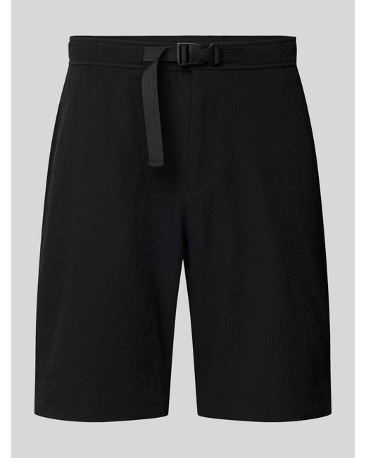 JAKE*S STUDIO MEN Korte Broek Met Riem En Achterzakken in het Black voor heren