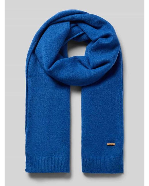 Barts Blue Schal mit Label-Patch Modell 'Witzia'