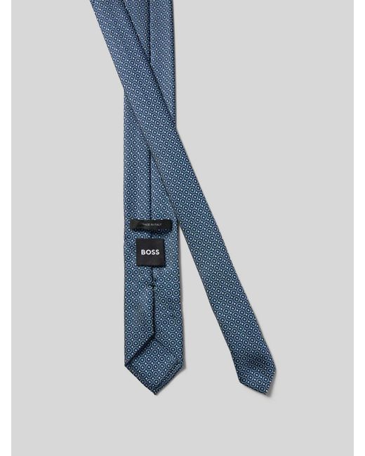 Boss Stropdas Met All-over Look (6 Cm) in het Blue voor heren
