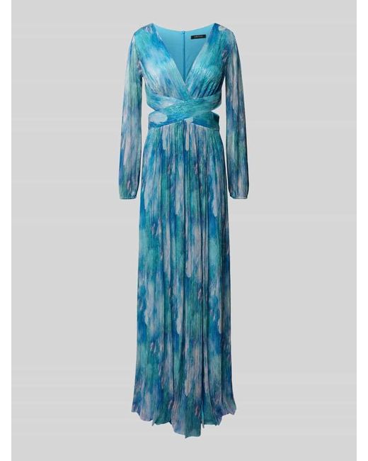 Swing Blue Abendkleid mit Effektgarn