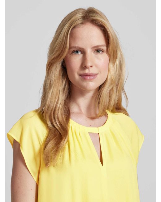 Comma, Yellow Bluse mit Kappärmeln