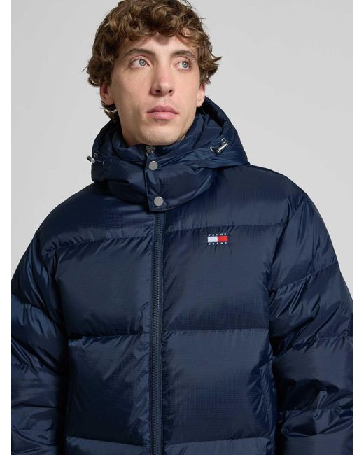 Tommy Hilfiger Regular Fit Gewatteerd Jack Met Vulling Van Dons En Veren, Model 'Alaska' in het Blue voor heren