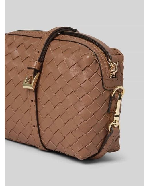Abro⁺ Brown Umhängetasche mit Strukturmuster Modell 'Kaia'