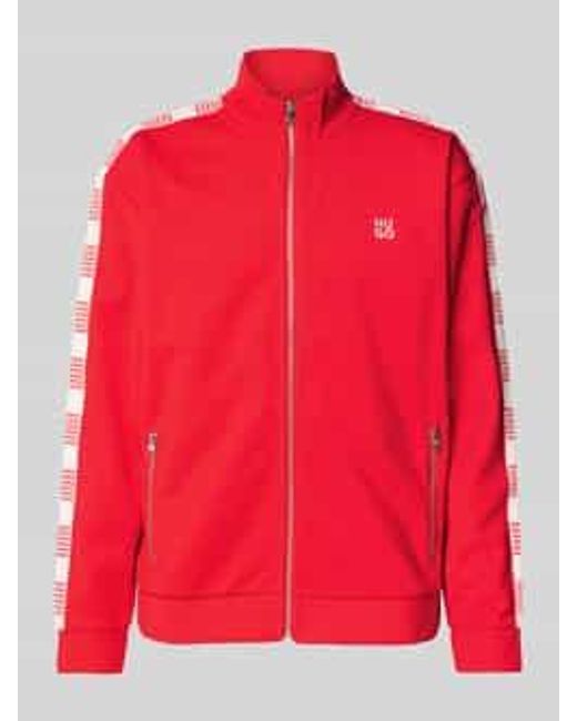 HUGO Sweatjack Met Labelstitching in het Red voor heren