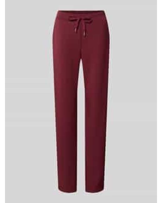 Soya Concept Sweatpants Met Elastische Band, Model 'Banu' in het Red