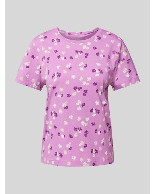 Tom Tailor Pink T-Shirt mit floralem Print