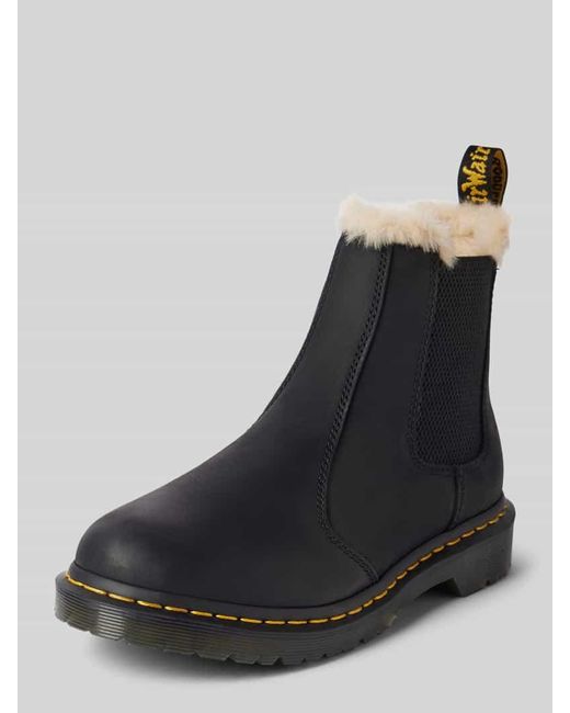 Dr. Martens Black Chelsea Boots Aus Leder Mit Innenfutter Modell 'Leonore'