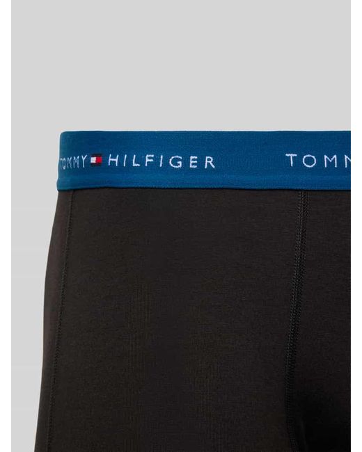 Tommy Hilfiger Regular Fit Trunks aus Baumwoll-Elasthan-Mix im 3er-Pack in Red für Herren