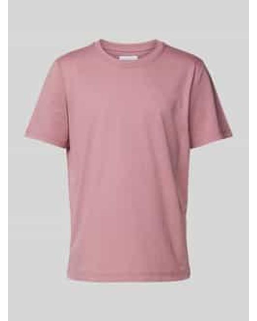 Baldessarini T-Shirt Met Labelprint in het Pink voor heren