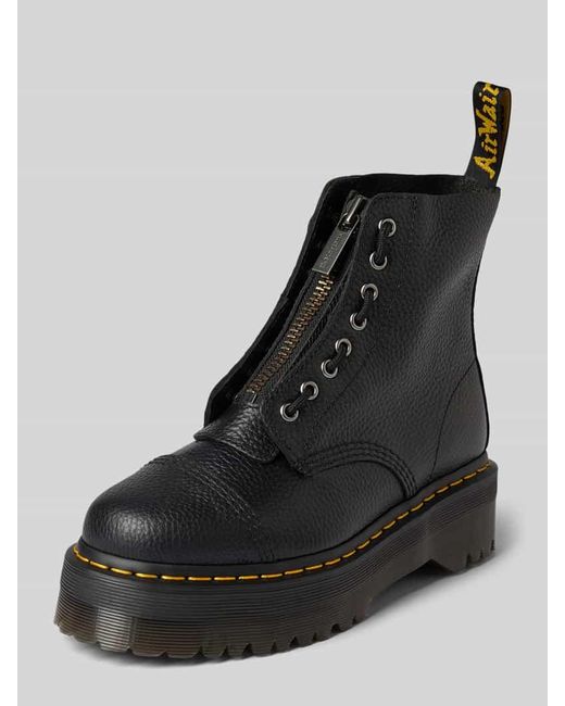 Dr. Martens Black Stiefel aus echtem Leder Modell 'Sinclair'