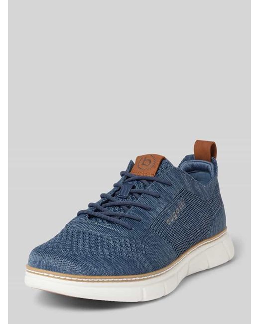 Bugatti Sneaker Mit Label-Stitching Modell 'Pasadena' in Blue für Herren